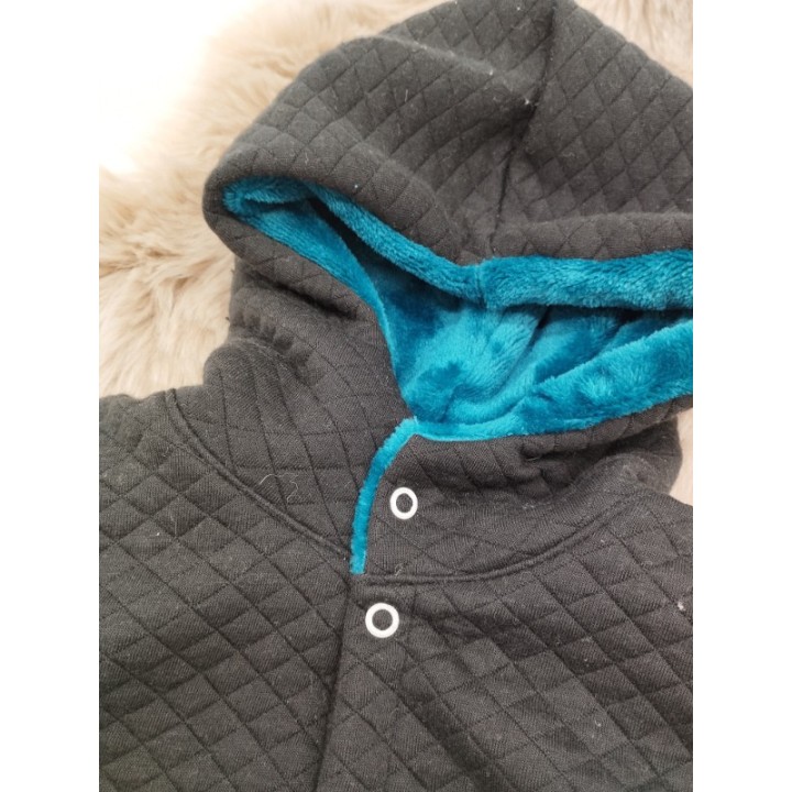 Gilet sans manches noir pétrole