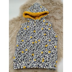 Gilet sans manches fleuri