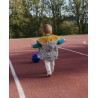 Gilet sans manches fleuri