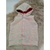 Gilet sans manches rayé multicouleur