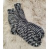 Chaussettes en laine nuances noir et blanc