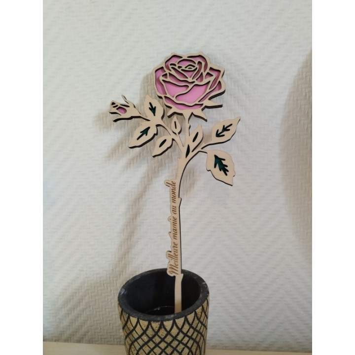 Rose éternelle à piquer