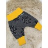 Sarouel fleurs noires et jaune