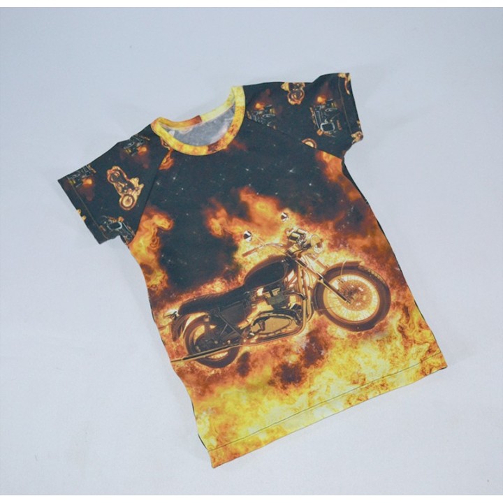 Tee-shirt Moto enflammé