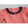 Robe pepper saumon et type toile de jouy