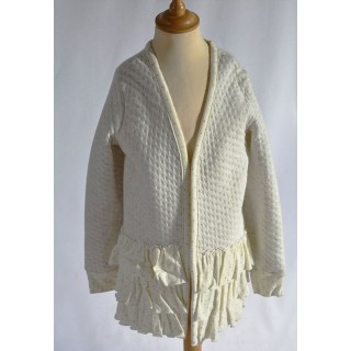 Gilet cardigan matelassé Ecru