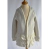 Gilet cardigan matelassé Ecru