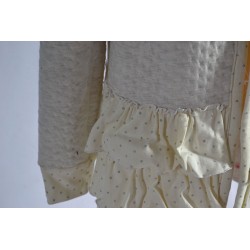 Gilet cardigan matelassé Ecru