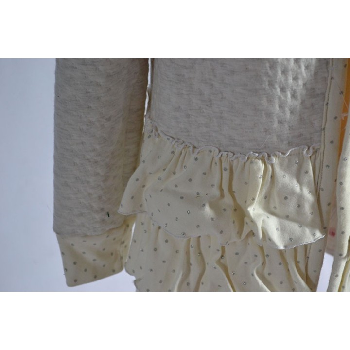Gilet cardigan matelassé Ecru