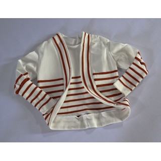 Gilet cercle rayure cuivre