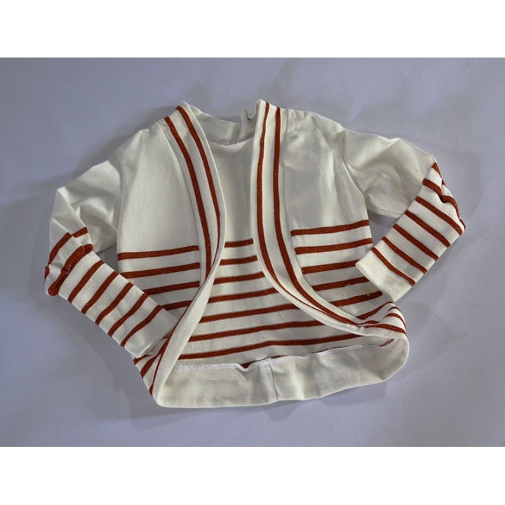 Gilet cercle rayure cuivre