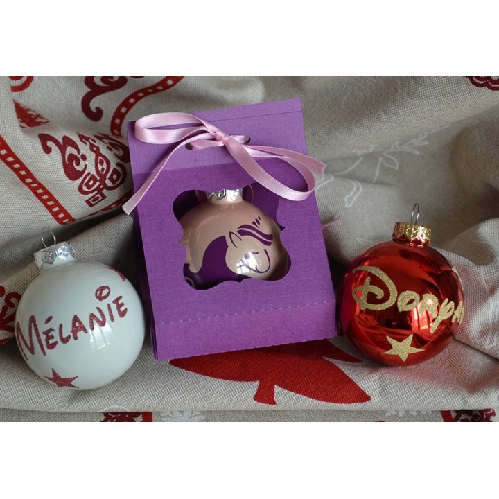 Boule de Noël personnalisée