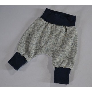 Pantalon sarouel mélangé bleu