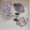 Protège slip lavable "mini" gris
