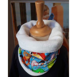 Snood douillette blanche adulte