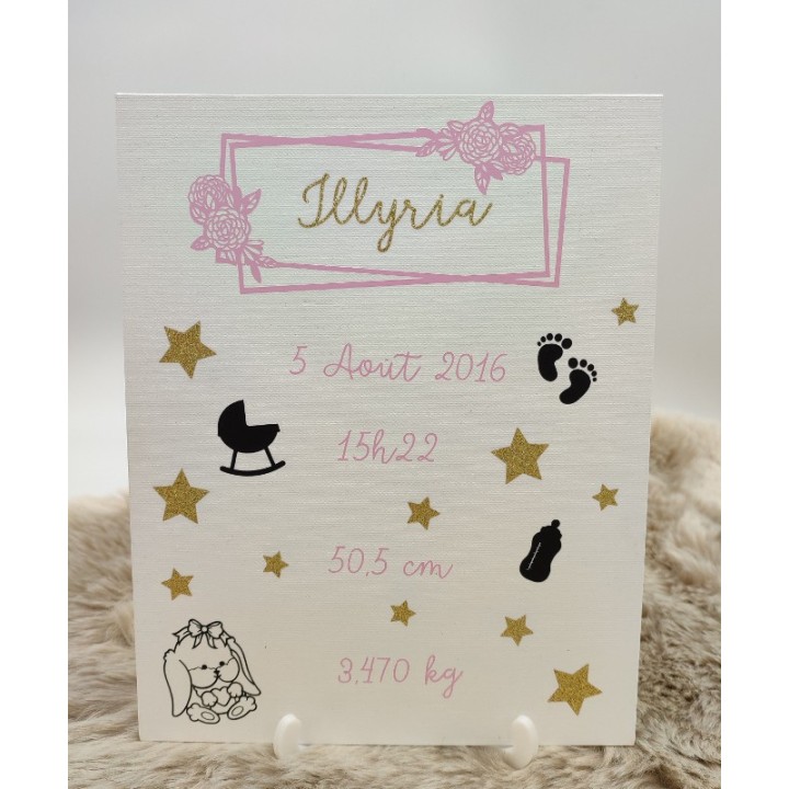 Tableau naissance personnalisable