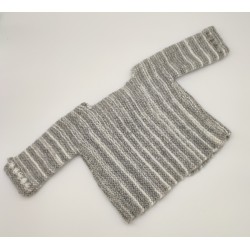 Brassière en laine grise
